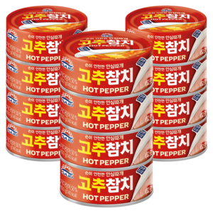 사조참치 고추참치 안심따개, 100g, 12개