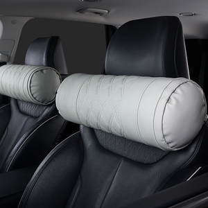 메이튼 차량용 순정컬러 초대형 목쿠션, 라이트그레이, 1개