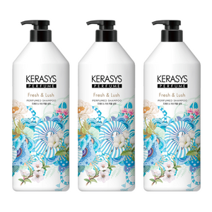 케라시스 퍼퓸 케어 샴푸 프레쉬 앤 러쉬, 1L, 3개