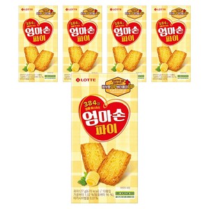 롯데웰푸드 엄마손 파이 10p, 127g, 5개
