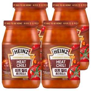 하인즈 미트 칠리 파스타 소스, 350g, 4개