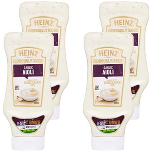 하인즈 굿 갈릭 아이올리 마요네즈, 500ml, 4개