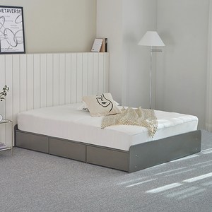 퍼리든 엔클라 무헤드 3단 서랍 침대 프레임 단품 방문설치