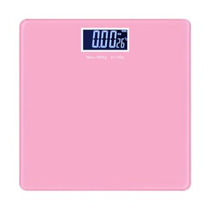 노바리빙 컬러 백라이트 사각 체중계, 핑크, 1개
