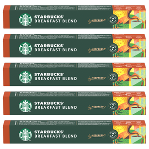 스타벅스 브랙퍼스트 블렌드 by 네스프레소 캡슐커피, 5.6g, 10개입, 5개