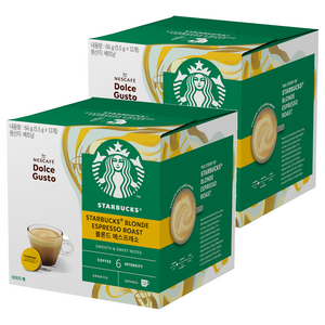 스타벅스 블론드 에스프레소 by 네스카페 돌체구스토 캡슐커피, 5.5g, 12개입, 2개