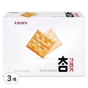 크라운 참 크래커, 280g, 3개