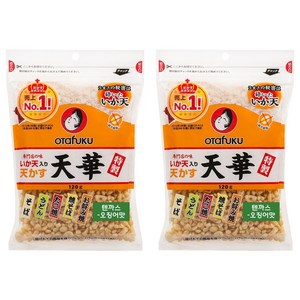 오타후쿠 텐까스 오징어맛, 120g, 2개