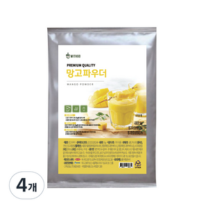 위드고 애플망고 에이드 파우더, 1kg, 4개