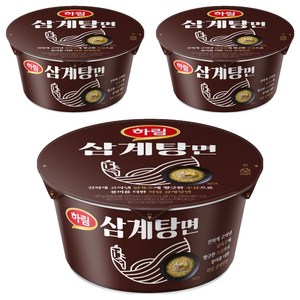 하림 삼계탕면 컵 107g, 3개
