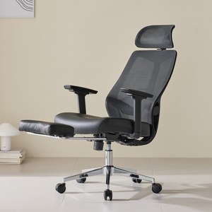 싯존 메쉬온 사무용 리클라이너 메쉬 의자, 블랙, W 685mm x H 1140~1220mm x D 630mm