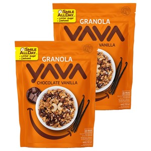야바 그래놀라 초콜릿 바닐라 시리얼, 400g, 2개