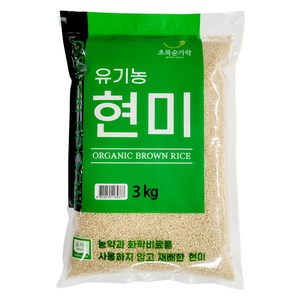 초록숟가락 유기농 현미, 3kg, 1개