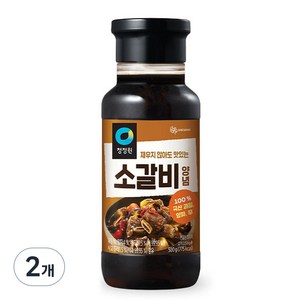 청정원 전통 소갈비양념, 500g, 2개