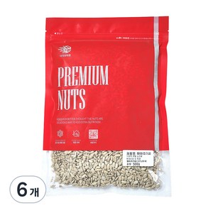 다다모마켓 해바라기씨, 500g, 6개