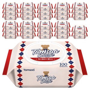 탐사 클래식 물티슈 캡형, 100매, 60개