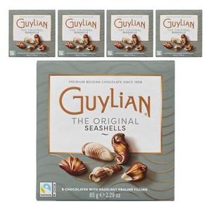 길리안 시쉘 초콜릿, 65g, 5개