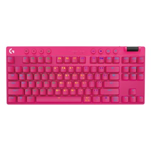 로지텍 PRO X TKL LIGHTSPEED 무선 게이밍 택타일 키보드, 핑크, PRO X TKL 핑크 택타일 갈축, 갈축