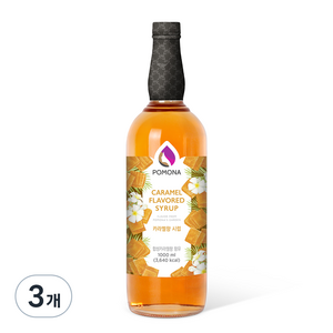 포모나 카라멜 커피시럽, 1L, 3개