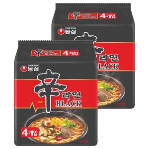 신라면 블랙 134g, 8개, (4개입 X 2팩)