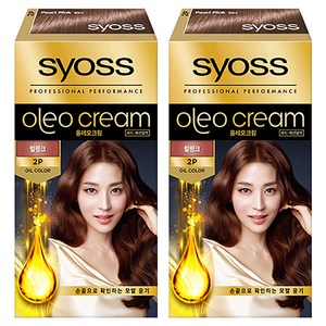 사이오스 올레오 프리미엄 새치커버 염모제, 2P 펄핑크, 2개