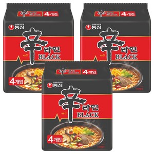 신라면 블랙 134g, 12개, (4개입 X 3팩)
