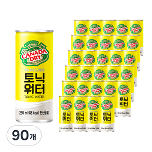 캐나다드라이 토닉워터, 90개, 250ml