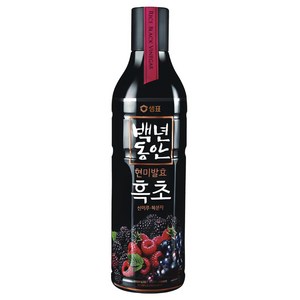 샘표 백년동안 산머루 복분자 현미발효 흑초, 900ml, 1개