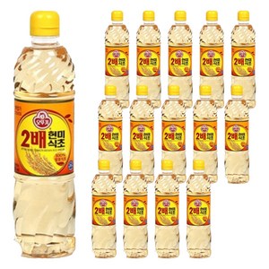 오뚜기 2배 현미식초, 900ml, 15개