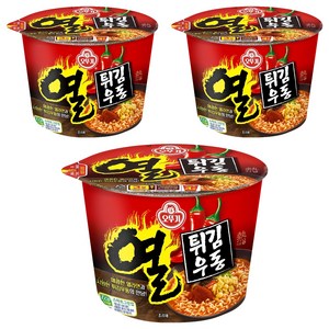 오뚜기 열튀김우동 100g, 3개