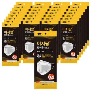 ezPharm 뉴 황사 미세먼지 방역용 마스크 대형 KF94, 1개입, 흰색, 100개