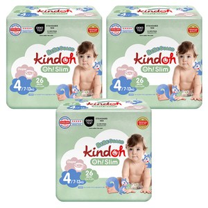 킨도 프리미엄 오슬림 베베가드 밴드형 기저귀 대형 유아용, 4단계, 78매