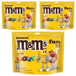 엠앤엠즈 피넛 펀사이즈 초콜릿, 175.5g, 3개