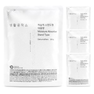 생활공작소 제습제 스탠드형 대용량 본품, 250g, 4개
