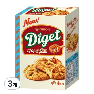 오리온 다이제오트 비스킷 4p, 112g, 3개