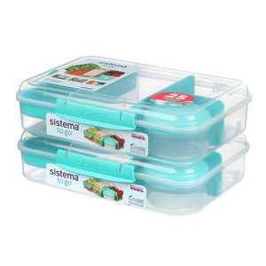 Sistema To Go 벤토 크리에이티브 런치박스 샌드위치 샐러드 도시락통 민티틸