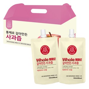 통째로 갈아만든 사과즙 스파우트, 100ml, 30개입