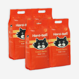 닥터펠리스 카사벤토 하드볼 고양이 모래, 4.3kg, 무향, 4개