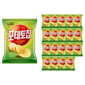 농심 포테토칩 오리지널, 60g, 20개
