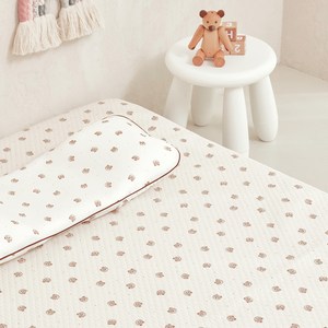 라비킷 유아용 프리미엄 논슬립 순면 방수패드, 쿠잉베어, L, 1개