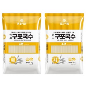 몽고식품 구포국수 소면, 3kg, 2개