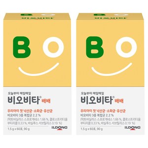 비오비타 배배 유아 유산균, 90g, 2개