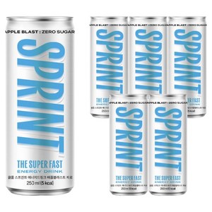 클룹 스프린트 에너지드링크 애플블라스트 제로, 250ml, 6개