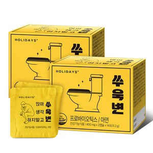 홀리데이즈 쑤욱변 유산균, 28정, 2개