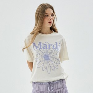 마르디메크르디 여성용 플라워 면 티셔츠
