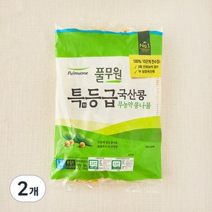 풀무원 특등급 국산콩 무농약 콩나물, 340g, 2개