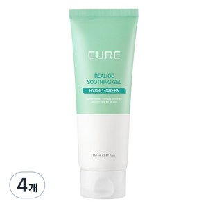 김정문알로에 라센스 로에 큐어 알로에 수딩젤, 150ml, 4개