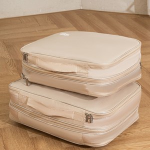 하비티 부피순삭 정리 의류 침낭 캠핑 이불 압축파우치 베이지