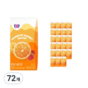 배스킨라빈스 레인보우 샤베트 워터, 120ml, 72개