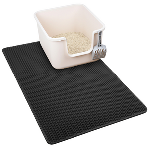 코멧 펫 고양이 사막화방지 벌집모양 모래매트(90x60cm), 블랙, 특대형(90 x 6..., 1개